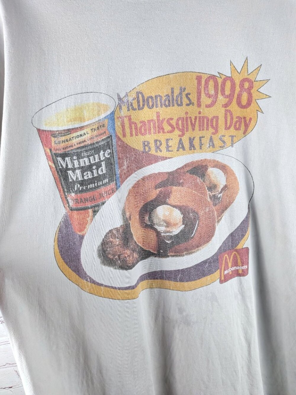 Retro McDonald's 1998 Breakfast Graphic Tee 3XL - Picture 4 of 6